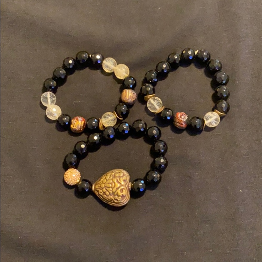 Costume beautiful beaded bracelets sold as a set